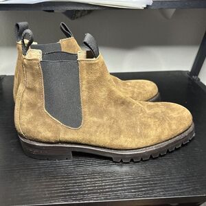 Rhodes Chelsea Boots Mens Size 12 Brown Suede